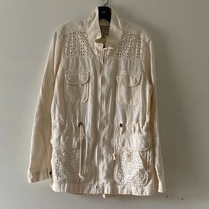 Lucky Brand zip up summer jacket